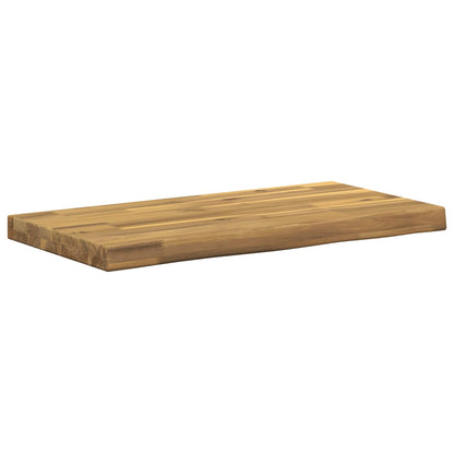 Live Edge Table Top 70 x 20 x 3.5 cm Rectangular White