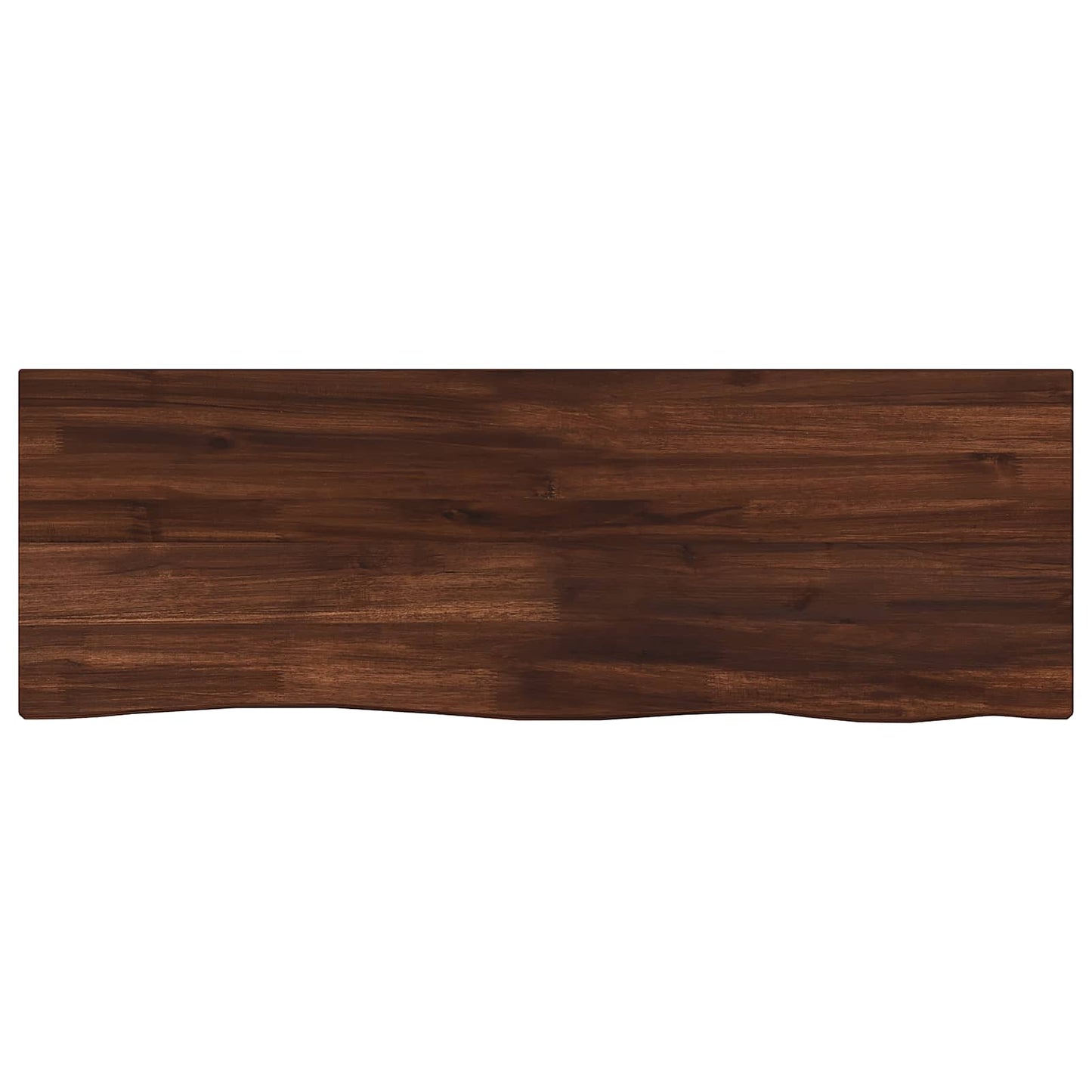 Live Edge Table Top 80 x 20 x 3.5 cm Rectangular Dark Brown