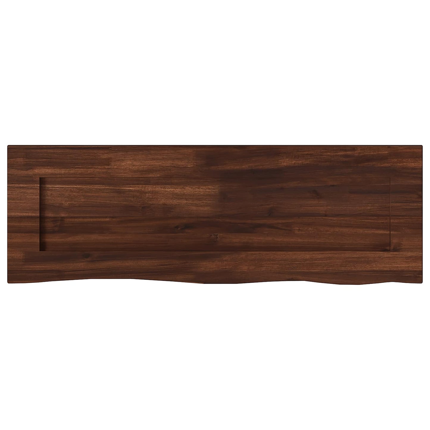Live Edge Table Top 90 x 20 x 3.5 cm Rectangular Dark Brown