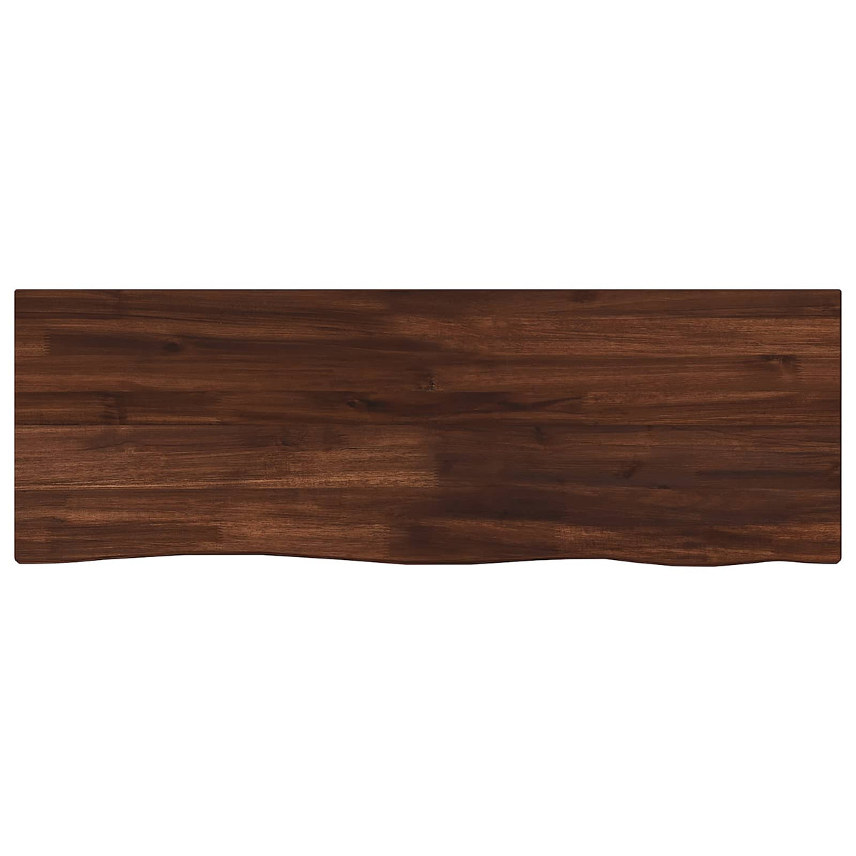 Live Edge Table Top 90 x 20 x 3.5 cm Rectangular Dark Brown