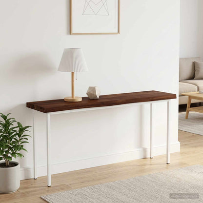 Live Edge Table Top 100 x 20 x 3.5 cm Rectangular Dark Brown