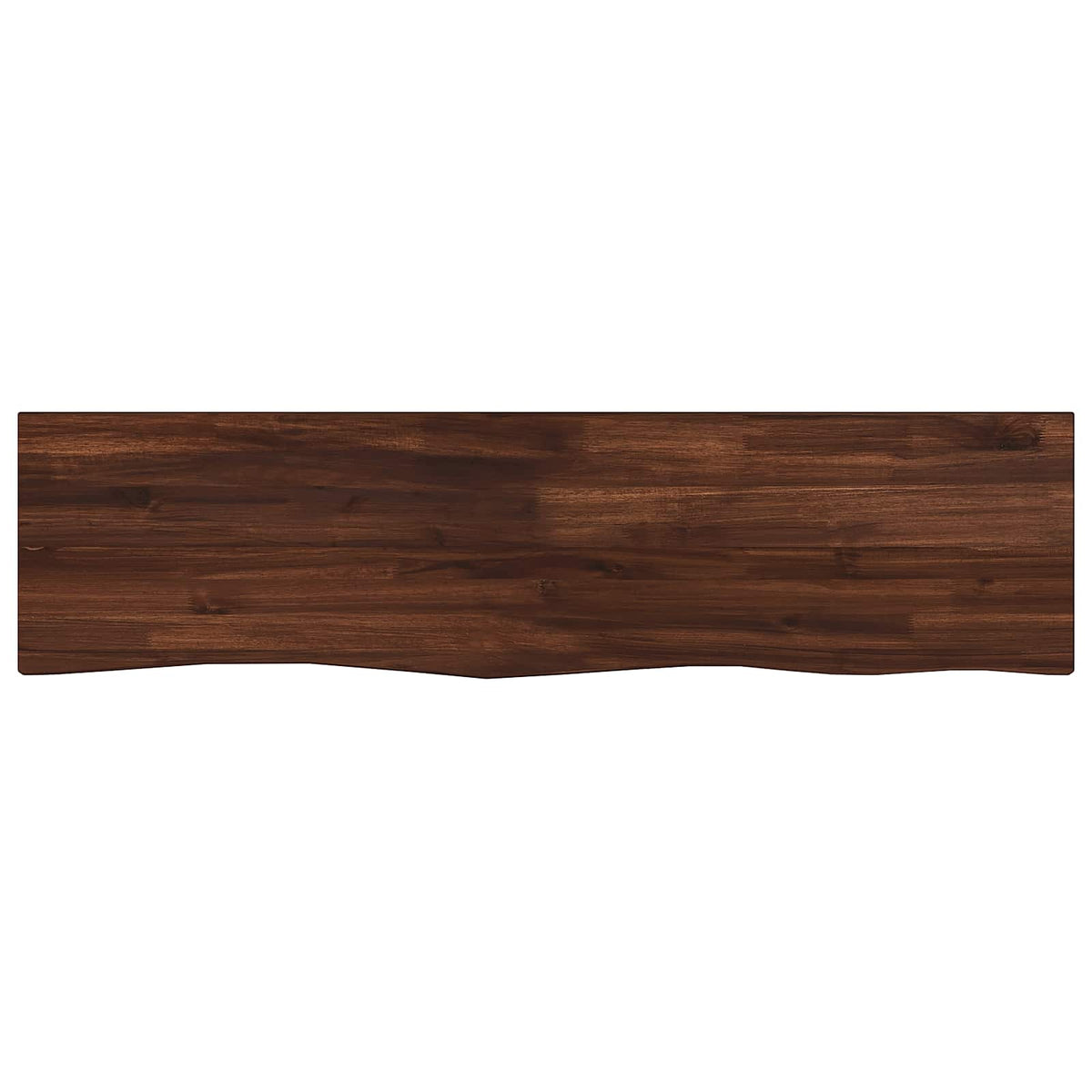 Live Edge Table Top 110 x 20 x 3.5 cm Rectangular Dark Brown