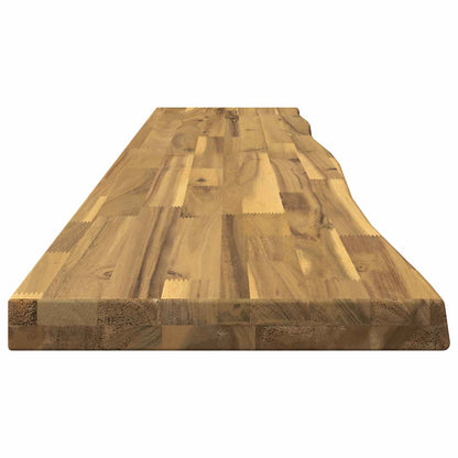 Live Edge Table Top 160 x 20 x 3.5 cm Rectangular White
