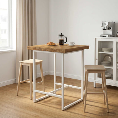 Live Edge Table Top 60 x 60 x 3.5 cm Square Solid Acacia Wood