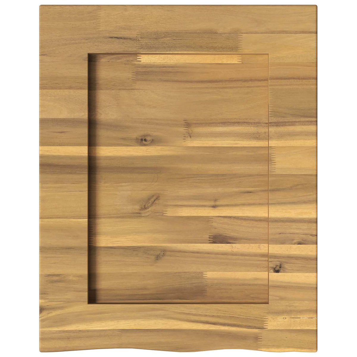 Live Edge Table Top 30 x 30 x 3.5 cm Square Solid Acacia Wood