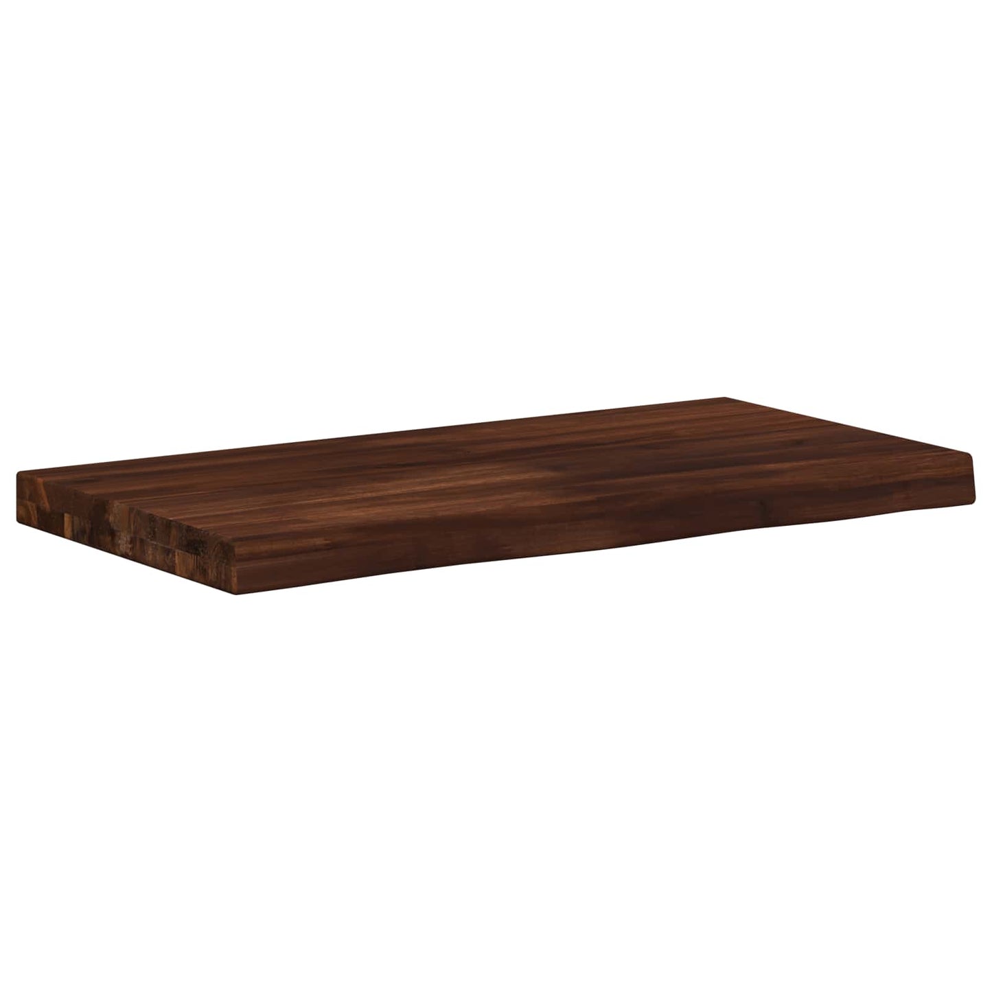 Live Edge Table Top 40 x 30 x 3.5 cm Rectangular Dark Brown