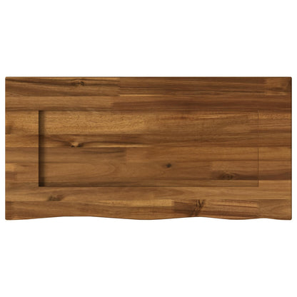 Live Edge Table Top 40 x 30 x 3.5 cm Rectangular Natural