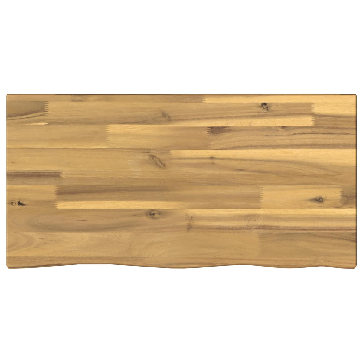 Live Edge Table Top 50 x 30 x 3.5 cm Rectangular White