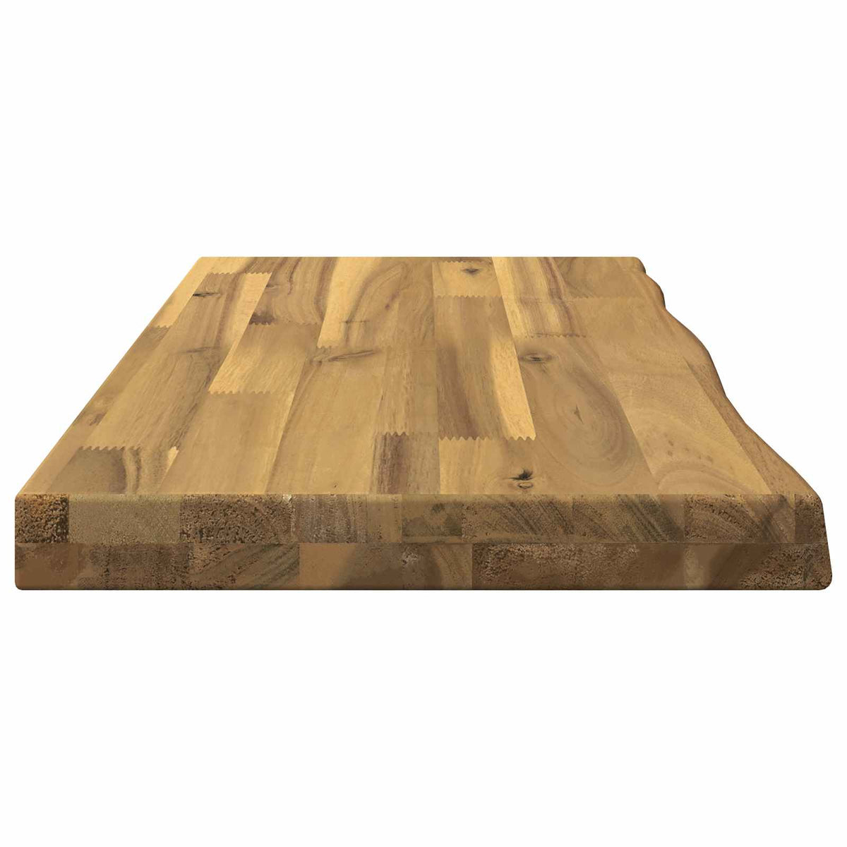 Live Edge Table Top 60 x 30 x 3.5 cm Rectangular White
