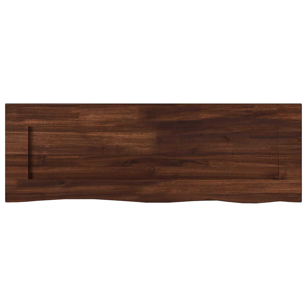 Live Edge Table Top 80 x 30 x 3.5 cm Rectangular Dark Brown