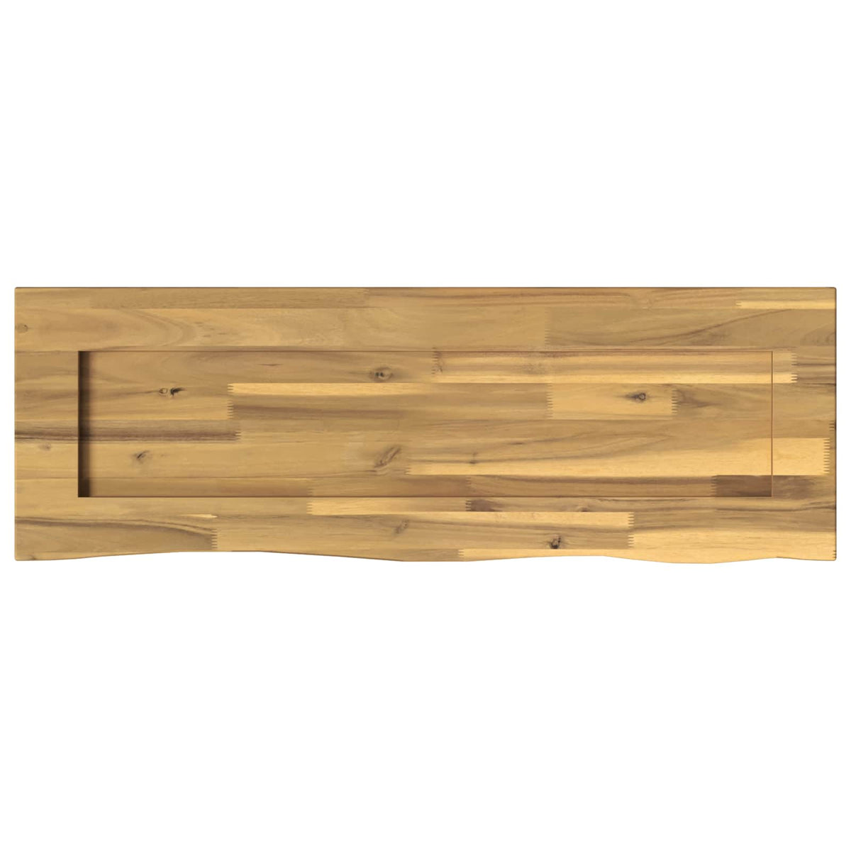 Live Edge Table Top 90 x 30 x 3.5 cm Rectangular White
