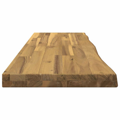 Live Edge Table Top 90 x 30 x 3.5 cm Rectangular White