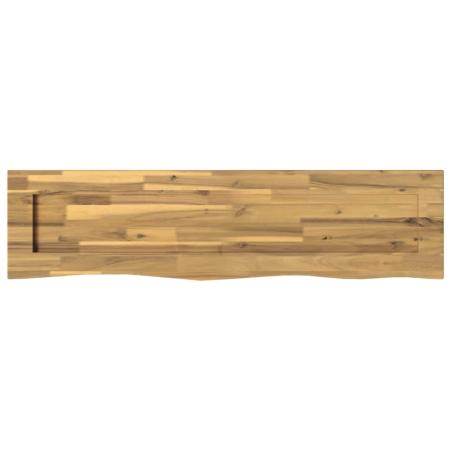 Live Edge Table Top 100 x 30 x 3.5 cm Rectangular White