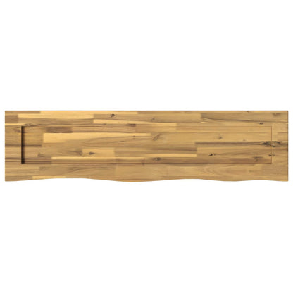 Live Edge Table Top 100 x 30 x 3.5 cm Rectangular White