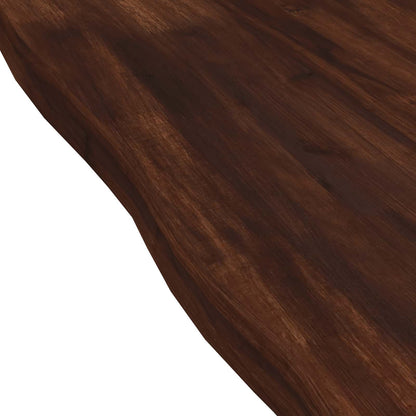 Live Edge Table Top 110 x 30 x 3.5 cm Rectangular Dark Brown