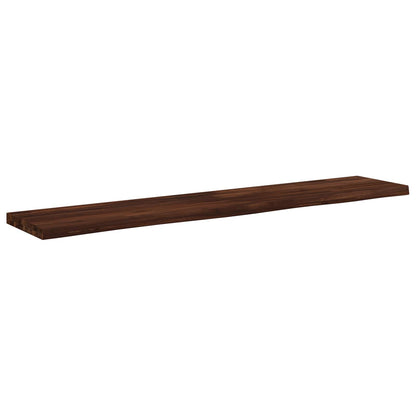 Live Edge Table Top 150 x 30 x 3.5 cm Rectangular Dark Brown
