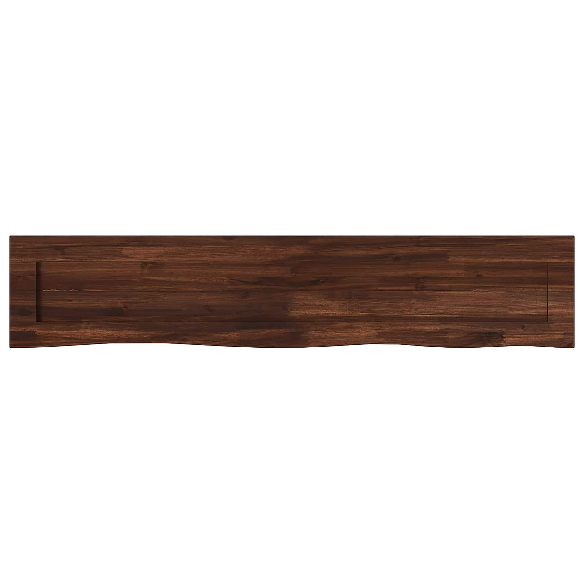 Live Edge Table Top 150 x 30 x 3.5 cm Rectangular Dark Brown