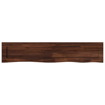 Live Edge Table Top 150 x 30 x 3.5 cm Rectangular Dark Brown