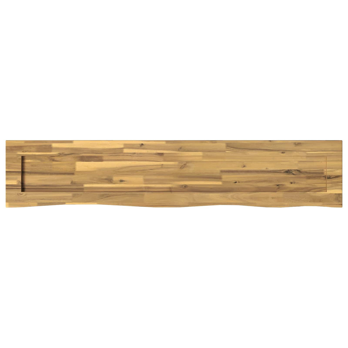 Live Edge Table Top 160 x 30 x 3.5 cm Rectangular White
