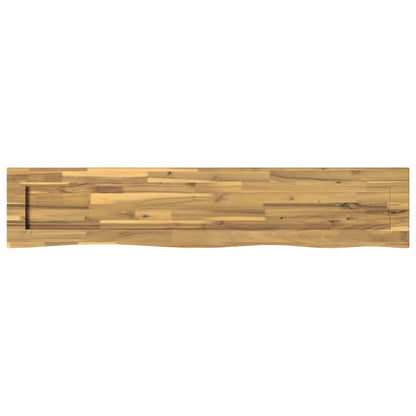 Live Edge Table Top 160 x 30 x 3.5 cm Rectangular White