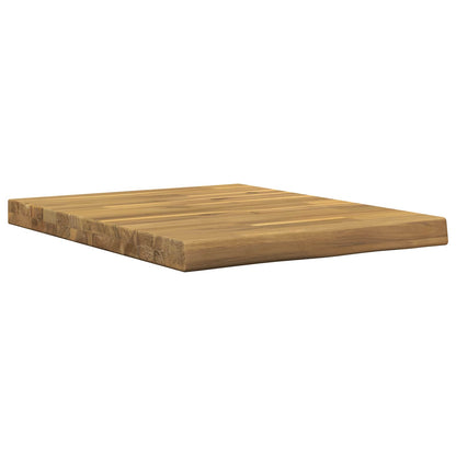 Live Edge Table Top 50 x 40 x 3.5 cm Rectangular White