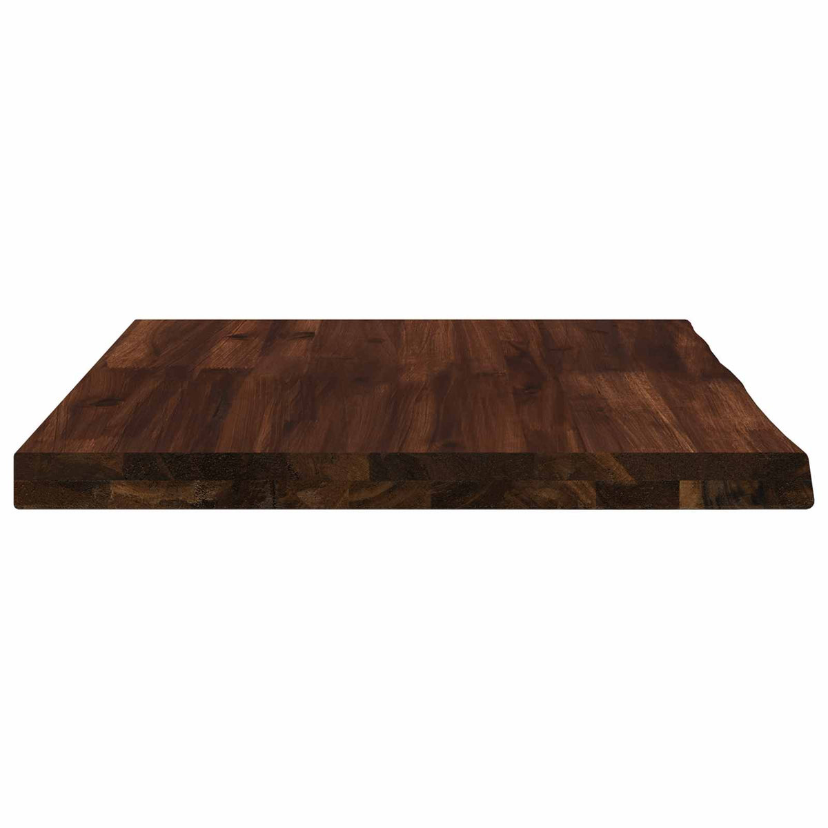 Live Edge Table Top 90 x 40 x 3.5 cm Rectangular Dark Brown