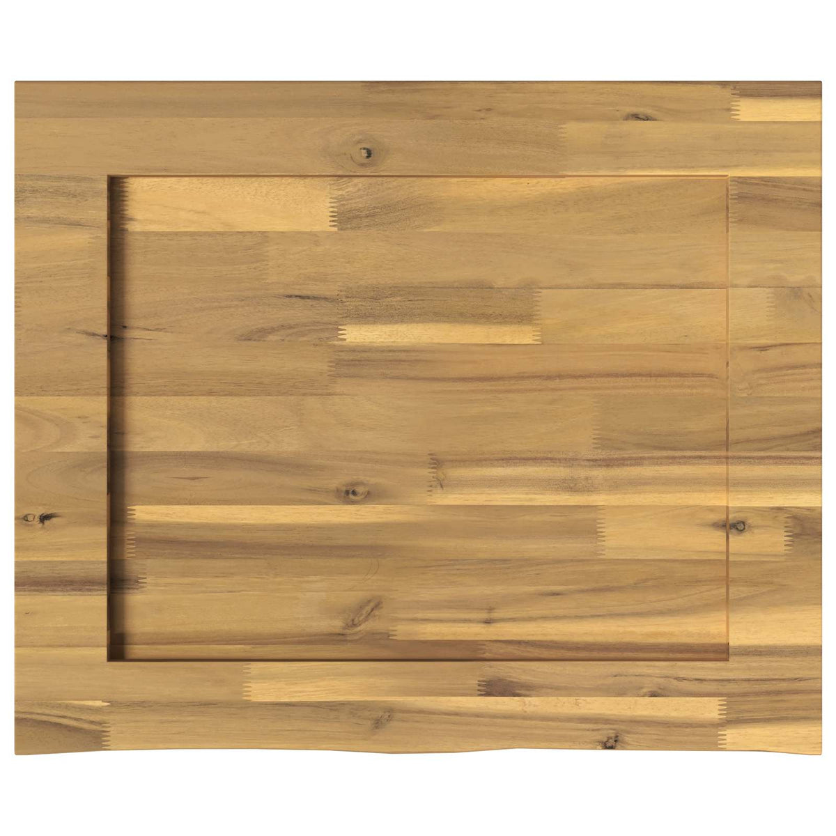 Live Edge Table Top 90 x 40 x 3.5 cm Rectangular White