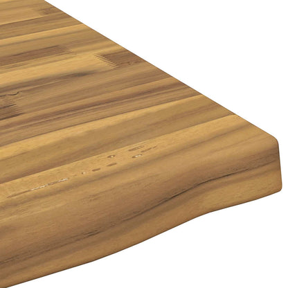 Live Edge Table Top 100 x 40 x 3.5 cm Rectangular White