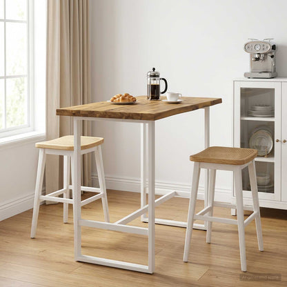 Live Edge Table Top 100 x 40 x 3.5 cm Rectangular White