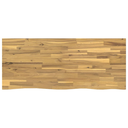 Live Edge Table Top 100 x 40 x 3.5 cm Rectangular White