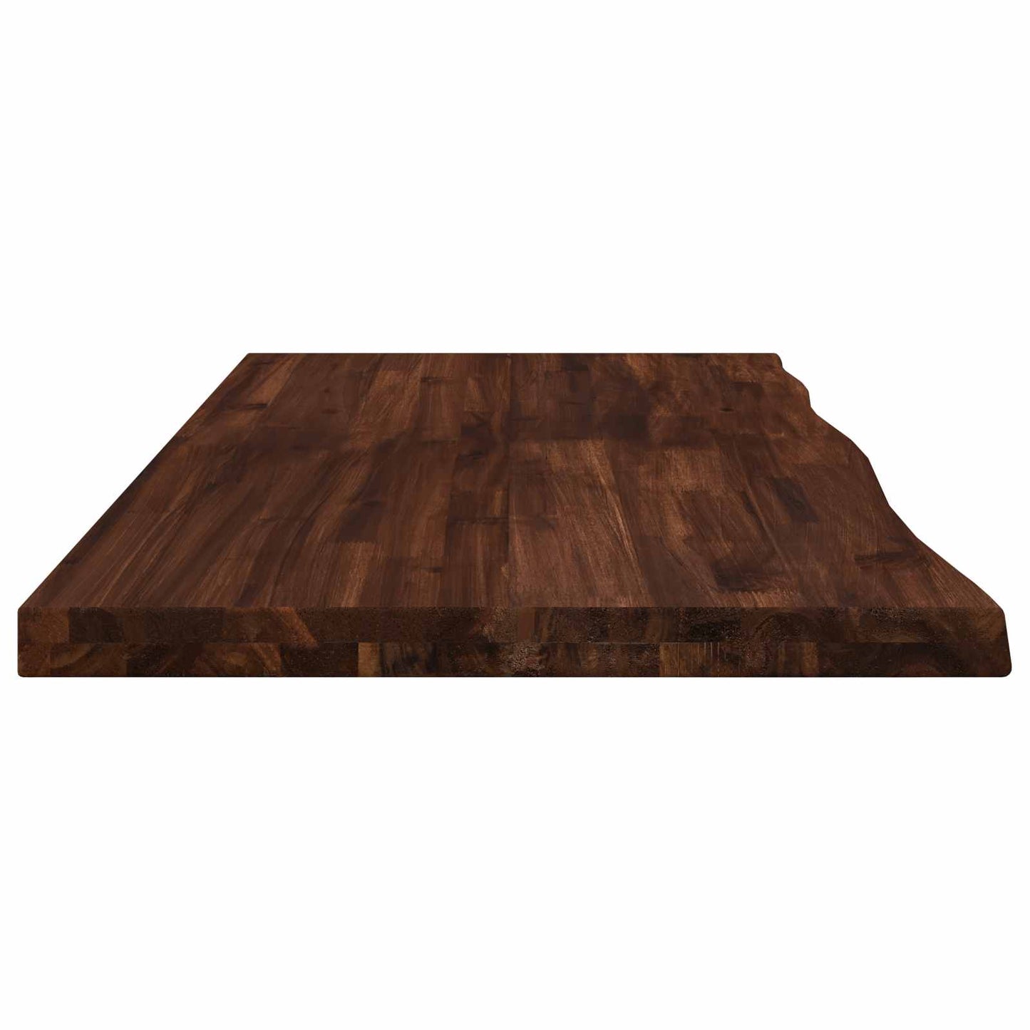 Live Edge Table Top 110 x 40 x 3.5 cm Rectangular Dark Brown