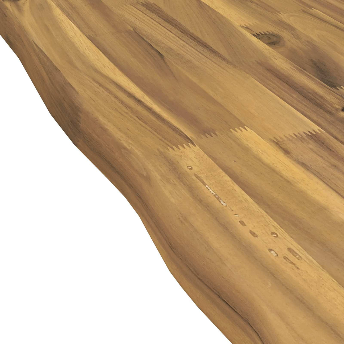 Live Edge Table Top 120 x 40 x 3.5 cm Rectangular White