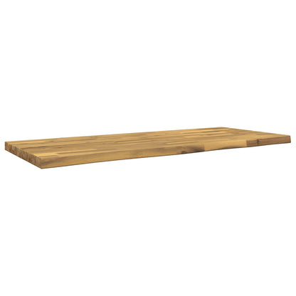 Live Edge Table Top 120 x 40 x 3.5 cm Rectangular White
