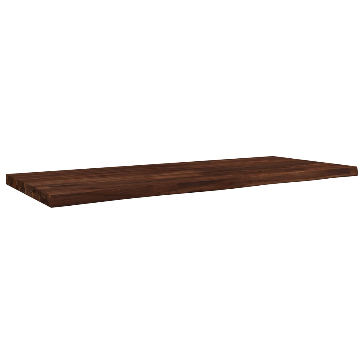 Live Edge Table Top 130 x 40 x 3.5 cm Rectangular Dark Brown