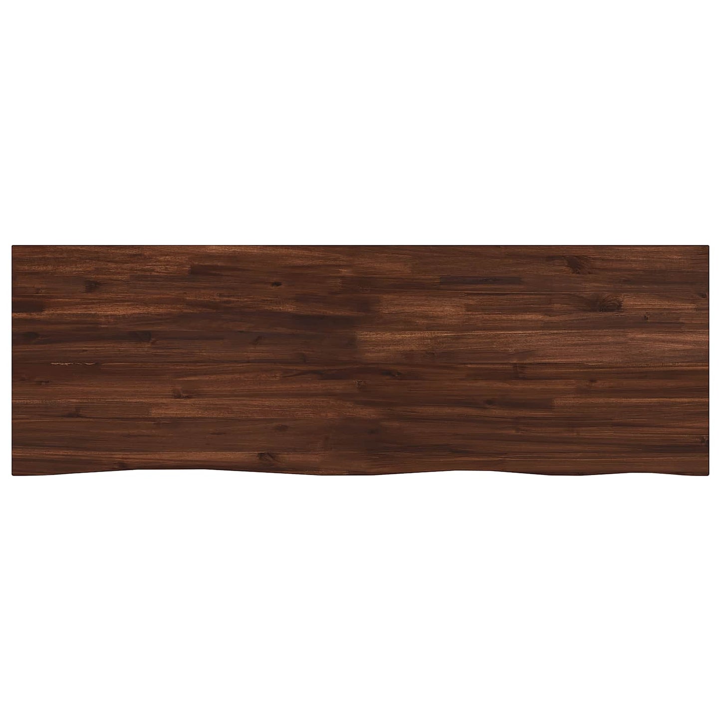 Live Edge Table Top 140 x 40 x 3.5 cm Rectangular Dark Brown