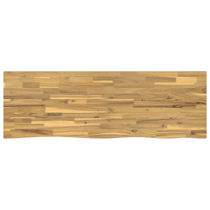 Live Edge Table Top 140 x 40 x 3.5 cm Rectangular White
