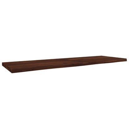 Live Edge Table Top 150 x 40 x 3.5 cm Rectangular Dark Brown