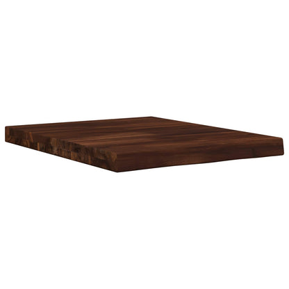 Live Edge Table Top 50 x 50 x 3.5 cm Square Solid Acacia Wood