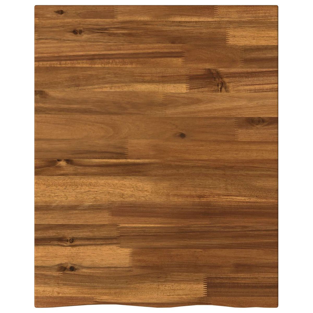 Live Edge Table Top 50 x 50 x 3.5 cm Square Solid Acacia Wood