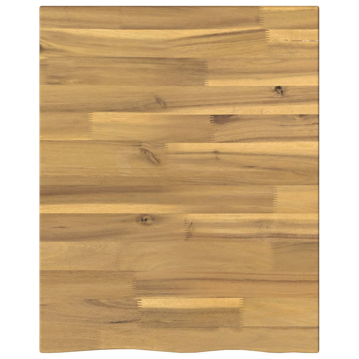 Live Edge Table Top 50 x 50 x 3.5 cm Square Solid Acacia Wood