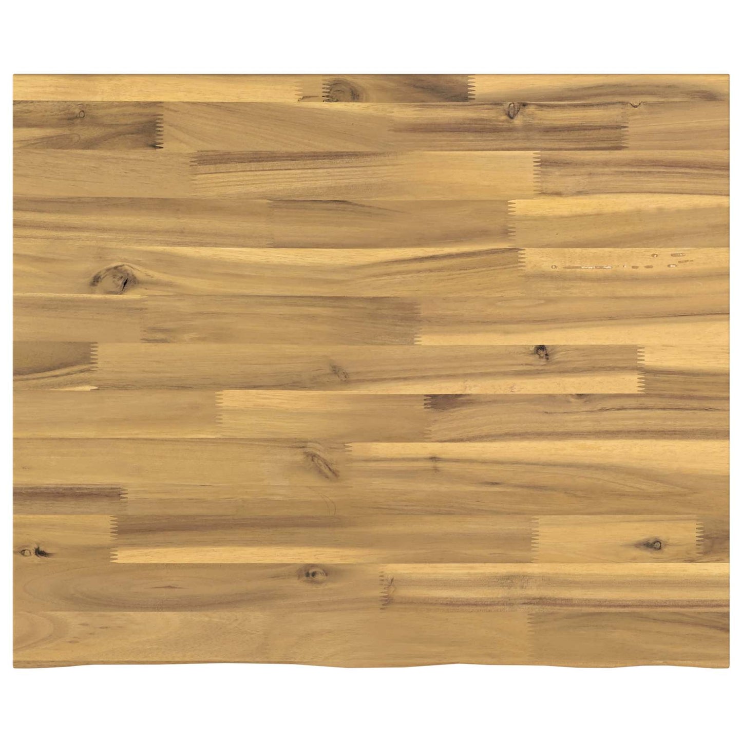 Live Edge Table Top 80 x 50 x 3.5 cm Rectangular White