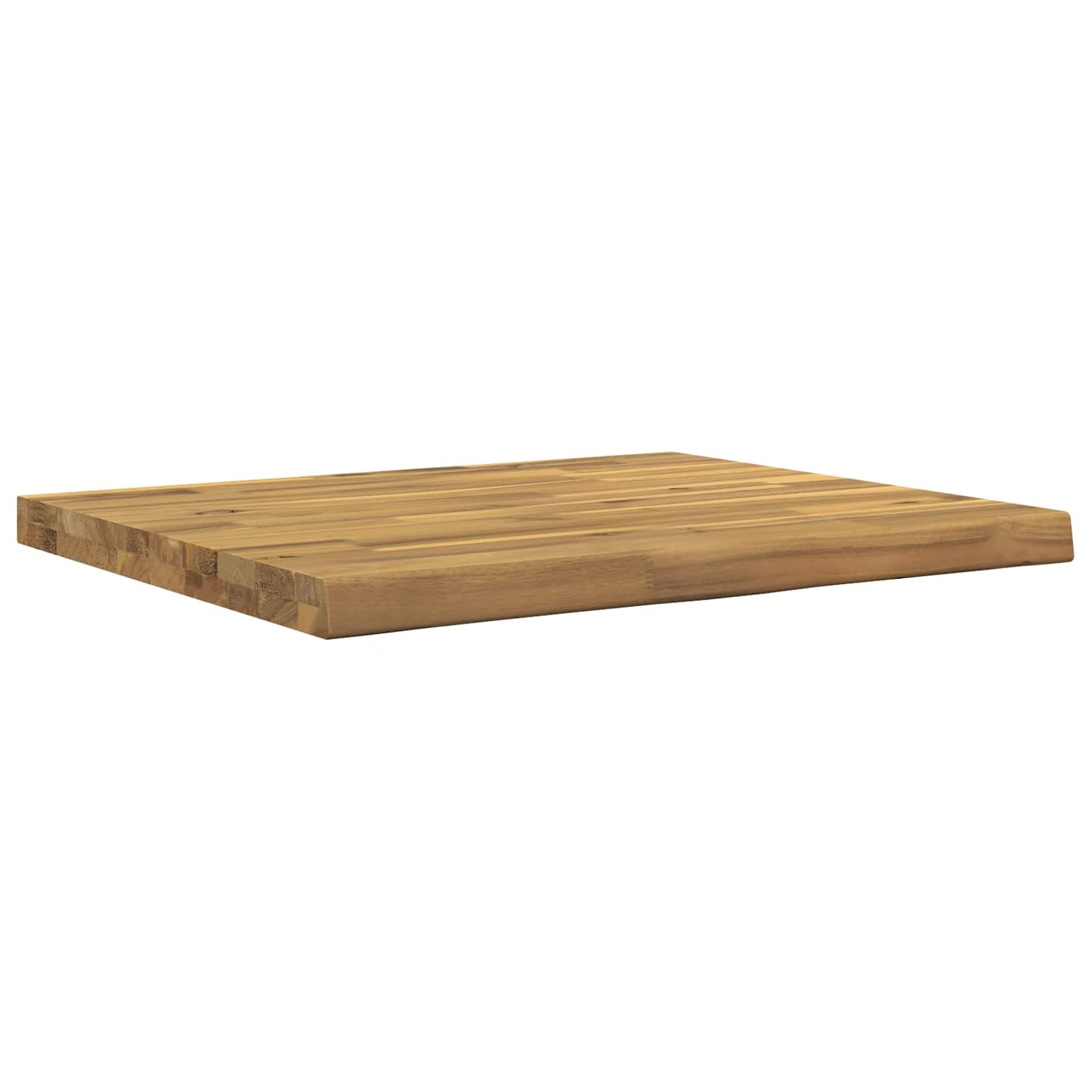 Live Edge Table Top 90 x 50 x 3.5 cm Rectangular White