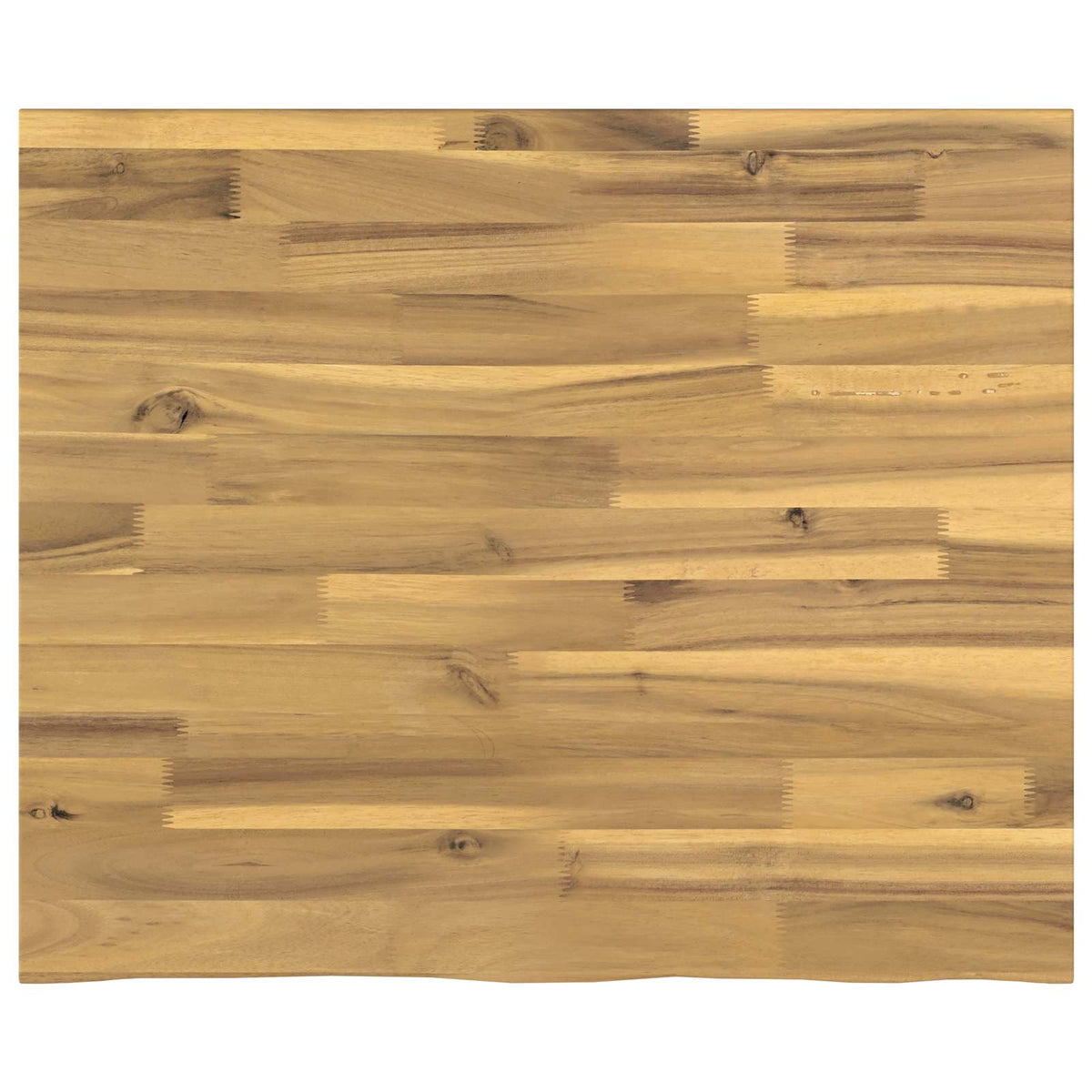 Live Edge Table Top 90 x 50 x 3.5 cm Rectangular White