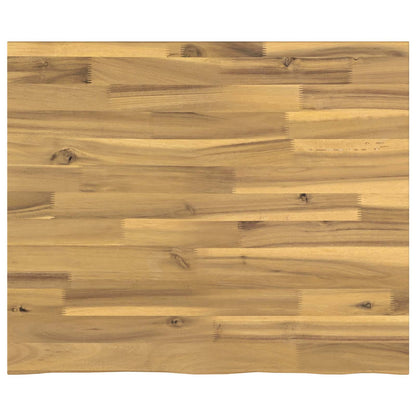 Live Edge Table Top 90 x 50 x 3.5 cm Rectangular White