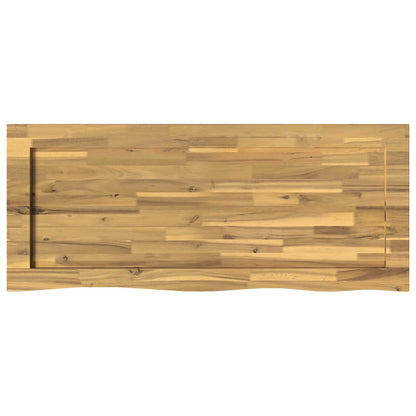 Live Edge Table Top 110 x 50 x 3.5 cm Rectangular White