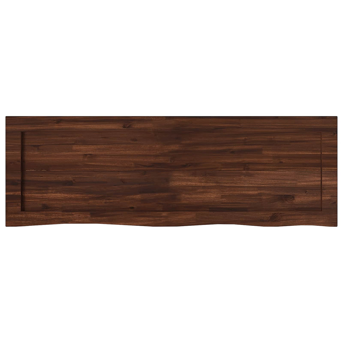 Live Edge Table Top 160 x 50 x 3.5 cm Rectangular Dark Brown