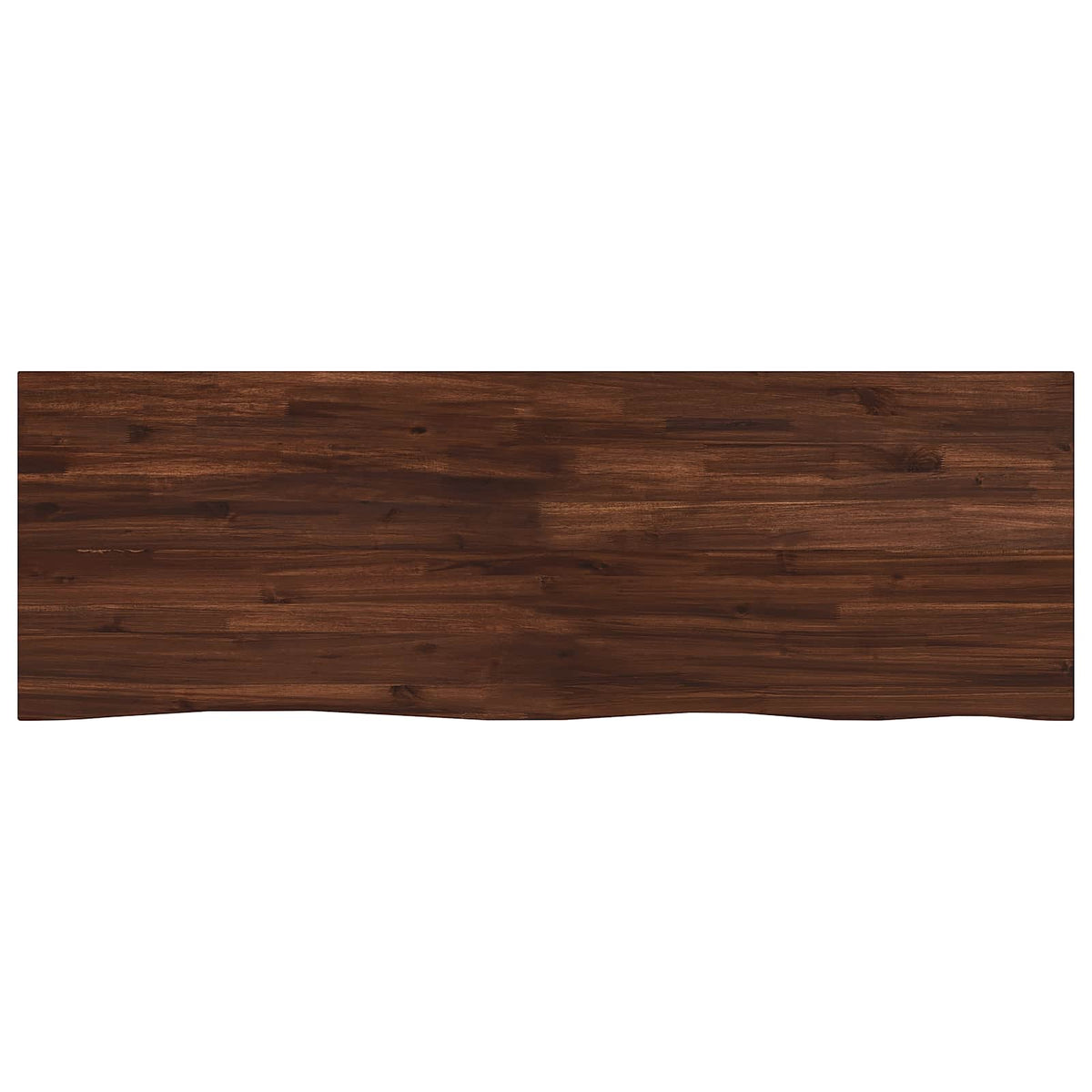 Live Edge Table Top 160 x 50 x 3.5 cm Rectangular Dark Brown