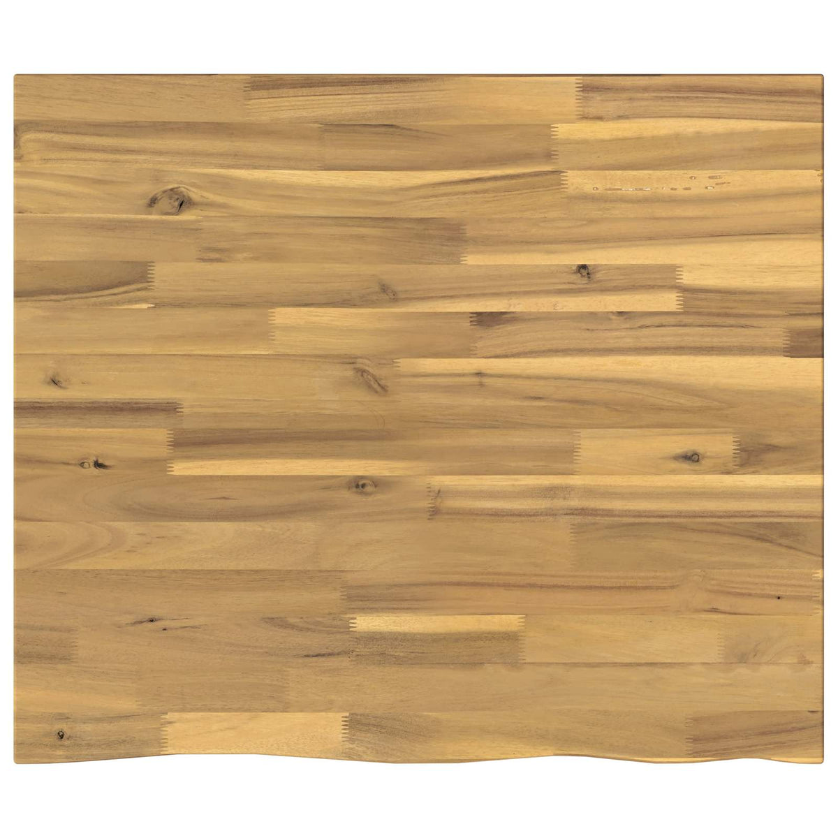 Live Edge Table Top 70 x 60 x 3.5 cm Rectangular White