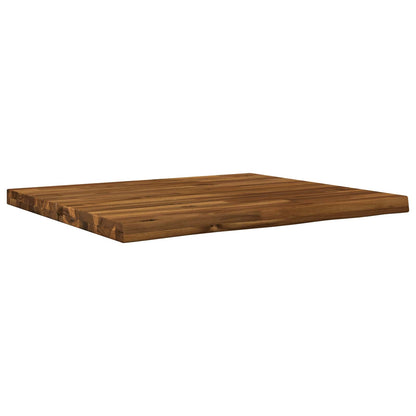 Live Edge Table Top 80 x 60 x 3.5 cm Rectangular Natural