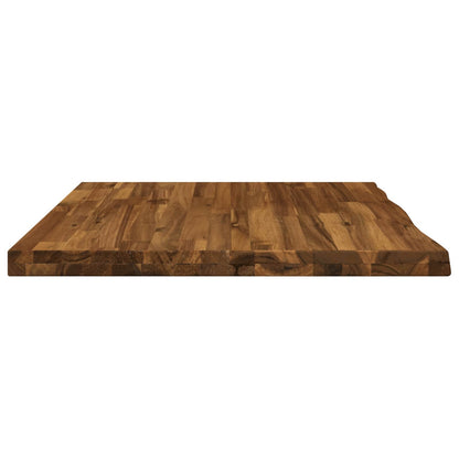 Live Edge Table Top 80 x 60 x 3.5 cm Rectangular Natural